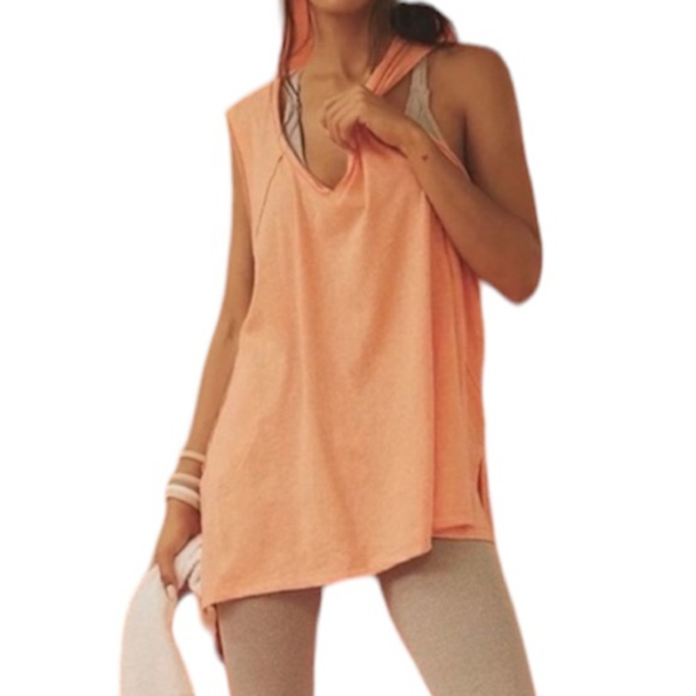 Free People FP Movement Women's Small Coral City Vibes Oversized Tunic T… - Picture 10 of 11